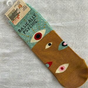 Blue Q Womens Cotton Ankle Socks Basically Psychic
